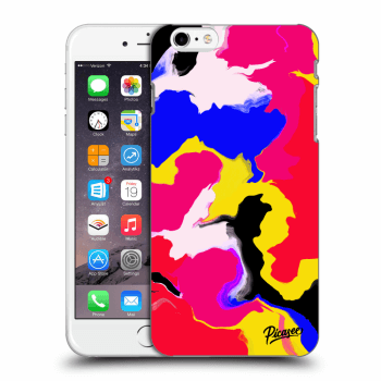 Picasee silikonowe przeźroczyste etui na Apple iPhone 6 Plus/6S Plus - Watercolor