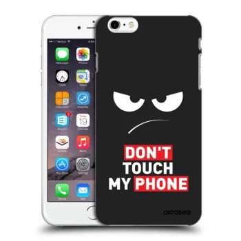 Picasee silikonowe czarne etui na Apple iPhone 6 Plus/6S Plus - Angry Eyes - Transparent