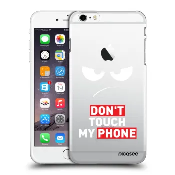 Picasee silikonowe przeźroczyste etui na Apple iPhone 6 Plus/6S Plus - Angry Eyes - Transparent