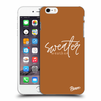 Picasee silikonowe czarne etui na Apple iPhone 6 Plus/6S Plus - Sweater weather