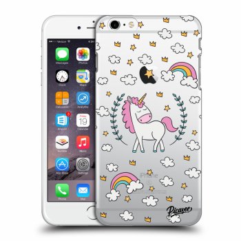 Picasee silikonowe przeźroczyste etui na Apple iPhone 6 Plus/6S Plus - Unicorn star heaven