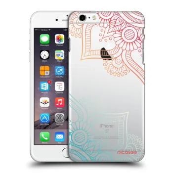 Picasee silikonowe przeźroczyste etui na Apple iPhone 6 Plus/6S Plus - Flowers pattern