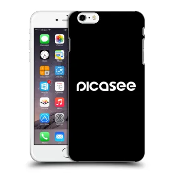Picasee silikonowe czarne etui na Apple iPhone 6 Plus/6S Plus - Picasee - new logo - white