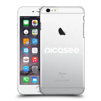 Picasee silikonowe przeźroczyste etui na Apple iPhone 6 Plus/6S Plus - Picasee - new logo - white