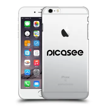 Picasee silikonowe przeźroczyste etui na Apple iPhone 6 Plus/6S Plus - Picasee - new logo - black