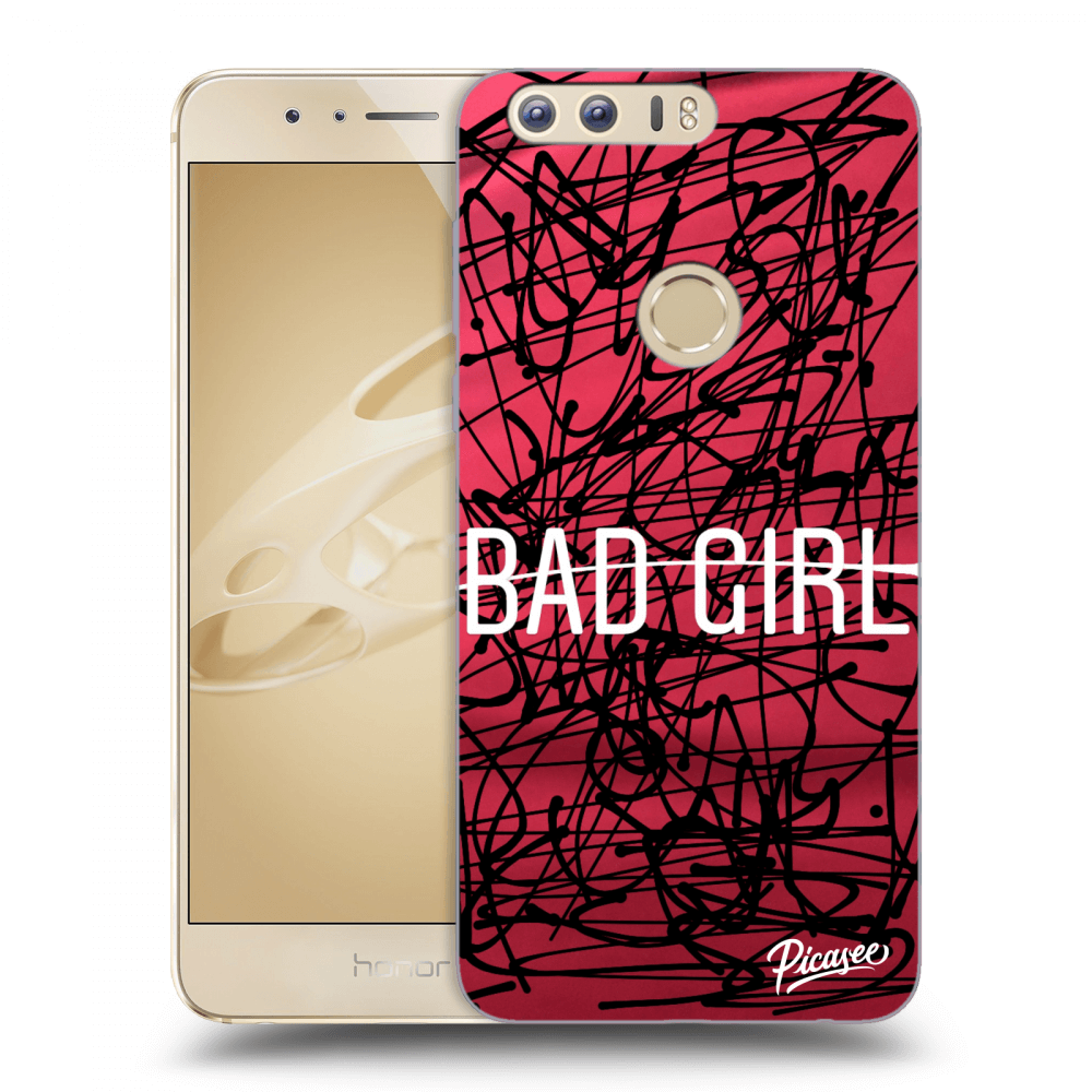 Picasee silikonowe przeźroczyste etui na Honor 8 - Bad girl
