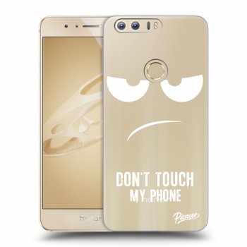 Picasee silikonowe przeźroczyste etui na Honor 8 - Don't Touch My Phone