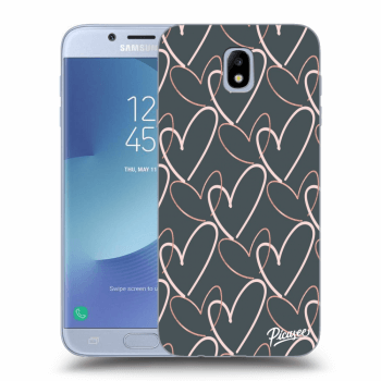 Picasee silikonowe przeźroczyste etui na Samsung Galaxy J7 2017 J730F - Lots of love