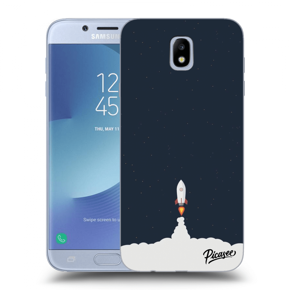 Picasee silikonowe przeźroczyste etui na Samsung Galaxy J7 2017 J730F - Astronaut 2