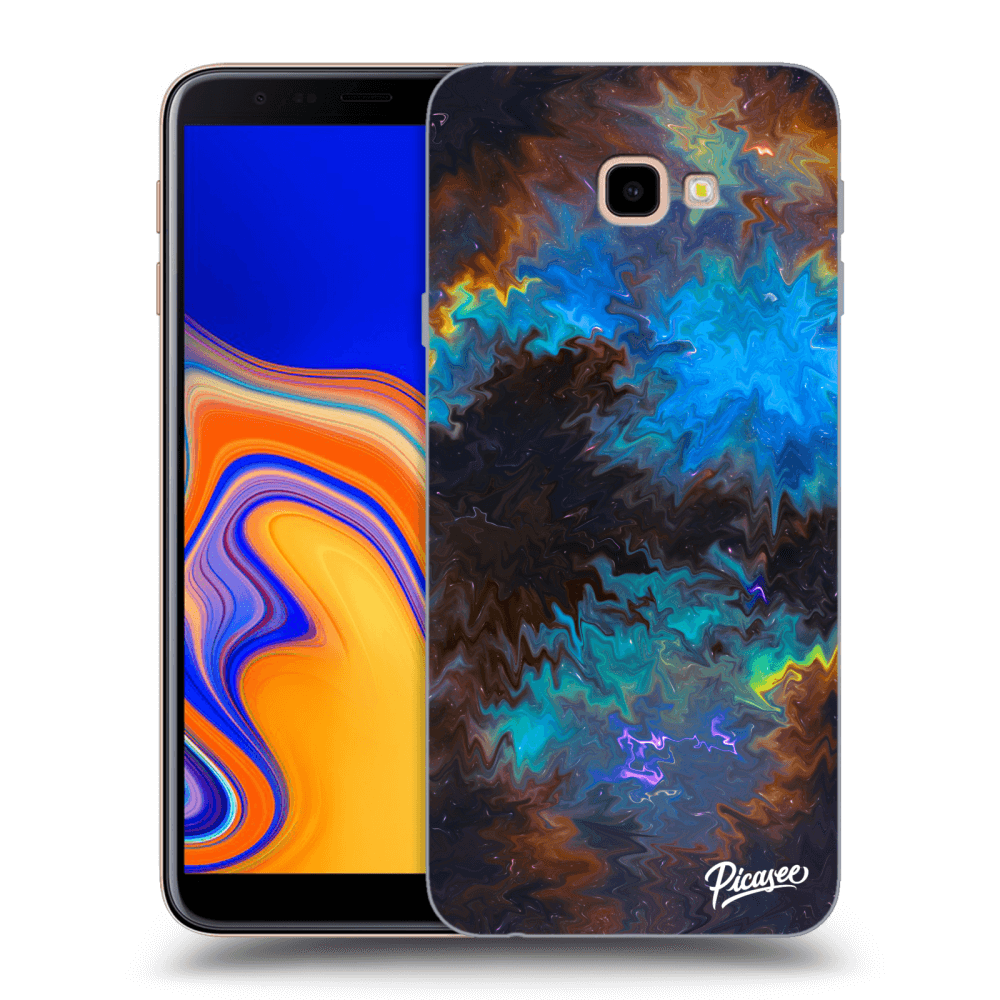 Picasee silikonowe przeźroczyste etui na Samsung Galaxy J4+ J415F - Space