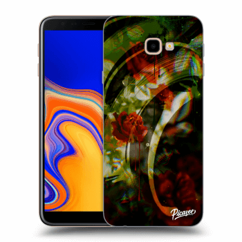 Picasee silikonowe przeźroczyste etui na Samsung Galaxy J4+ J415F - Roses color