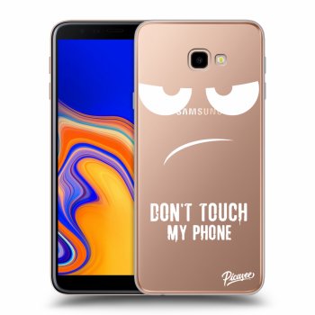 Picasee silikonowe przeźroczyste etui na Samsung Galaxy J4+ J415F - Don't Touch My Phone