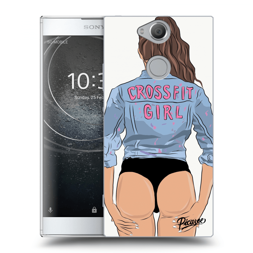 Picasee silikonowe przeźroczyste etui na Sony Xperia XA2 - Crossfit girl - nickynellow