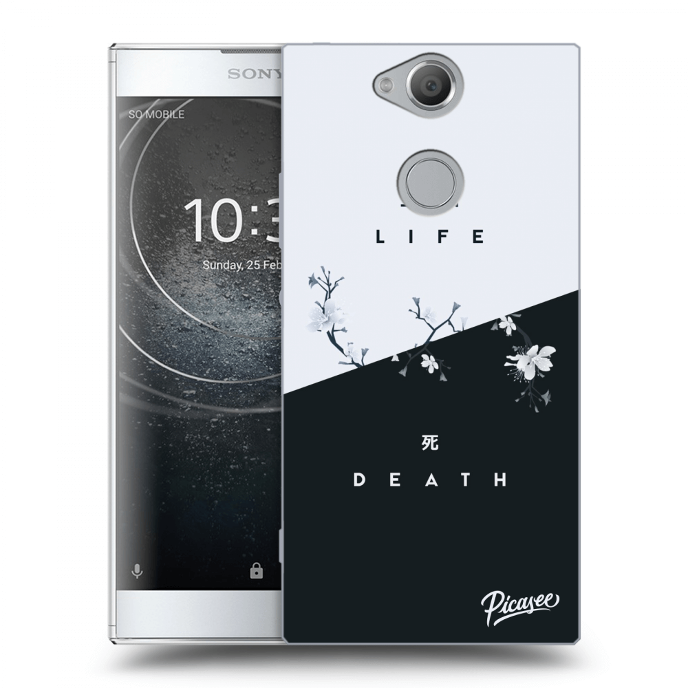 Picasee silikonowe przeźroczyste etui na Sony Xperia XA2 - Life - Death