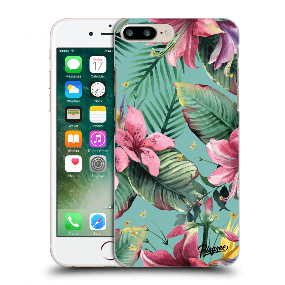 Picasee silikonowe przeźroczyste etui na Apple iPhone 7 Plus - Hawaii