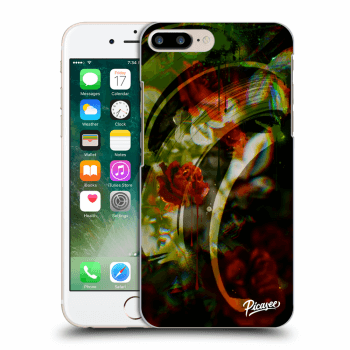 Picasee silikonowe przeźroczyste etui na Apple iPhone 7 Plus - Roses color