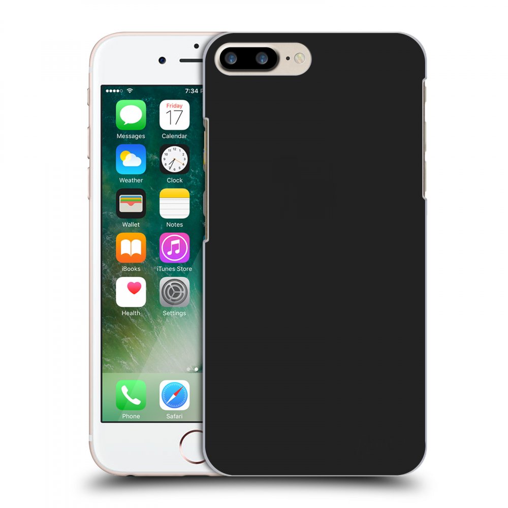 Picasee silikonowe czarne etui na Apple iPhone 7 Plus - Clear