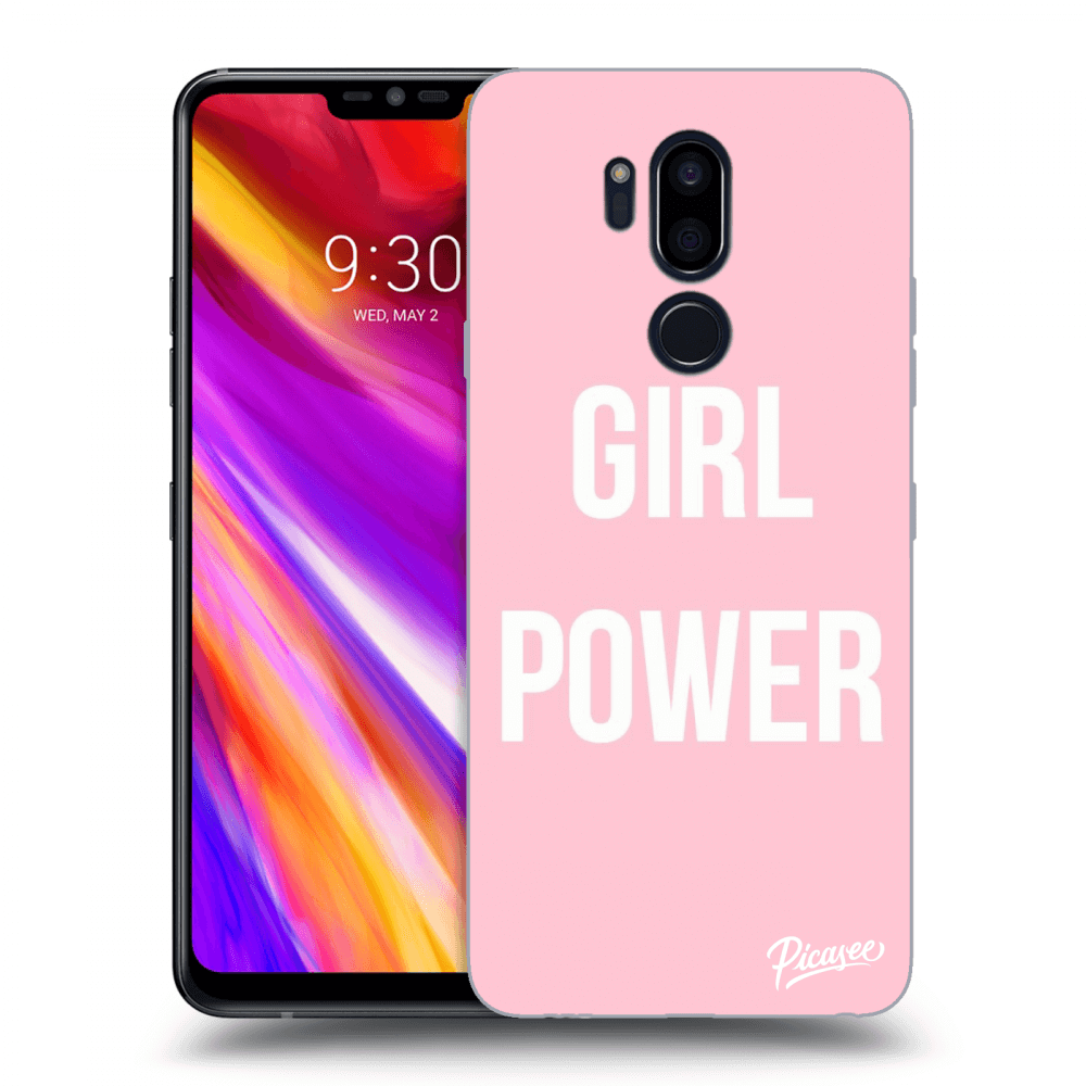 Picasee silikonowe przeźroczyste etui na LG G7 ThinQ - Girl power