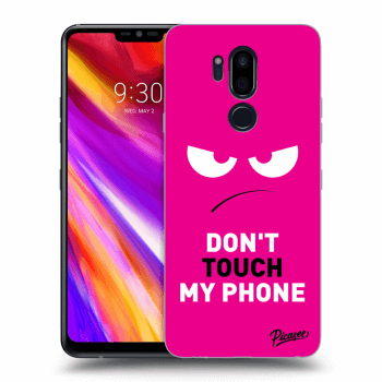Etui na LG G7 ThinQ - Angry Eyes - Pink