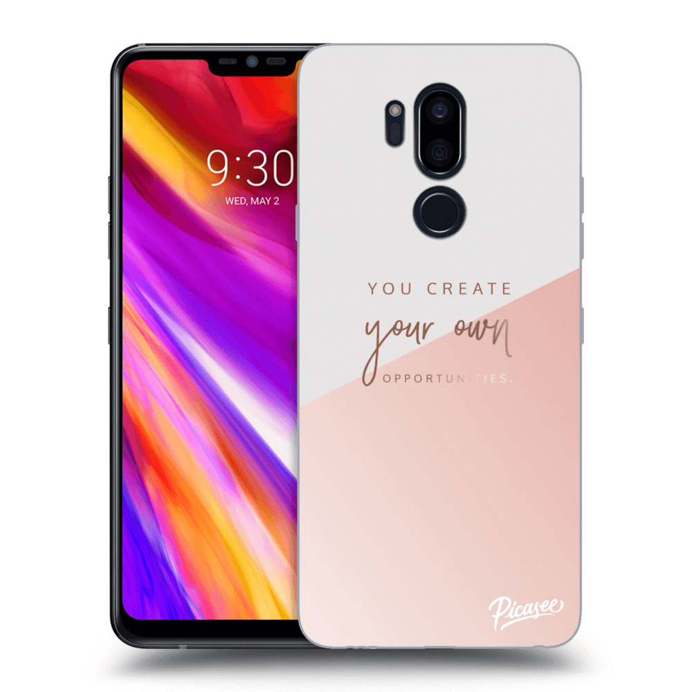 Picasee silikonowe przeźroczyste etui na LG G7 ThinQ - You create your own opportunities