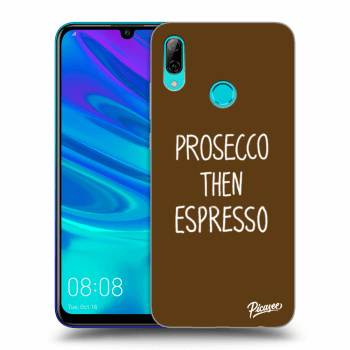 Picasee silikonowe czarne etui na Huawei P Smart 2019 - Prosecco then espresso
