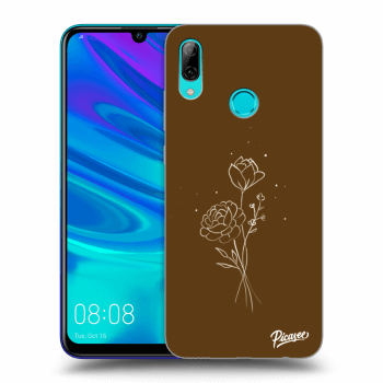 Etui na Huawei P Smart 2019 - Brown flowers