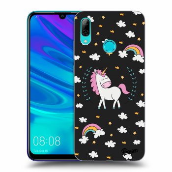 Picasee silikonowe czarne etui na Huawei P Smart 2019 - Unicorn star heaven