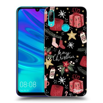 Picasee silikonowe czarne etui na Huawei P Smart 2019 - Christmas