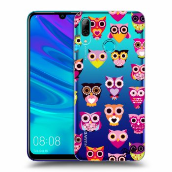 Picasee silikonowe przeźroczyste etui na Huawei P Smart 2019 - Owls