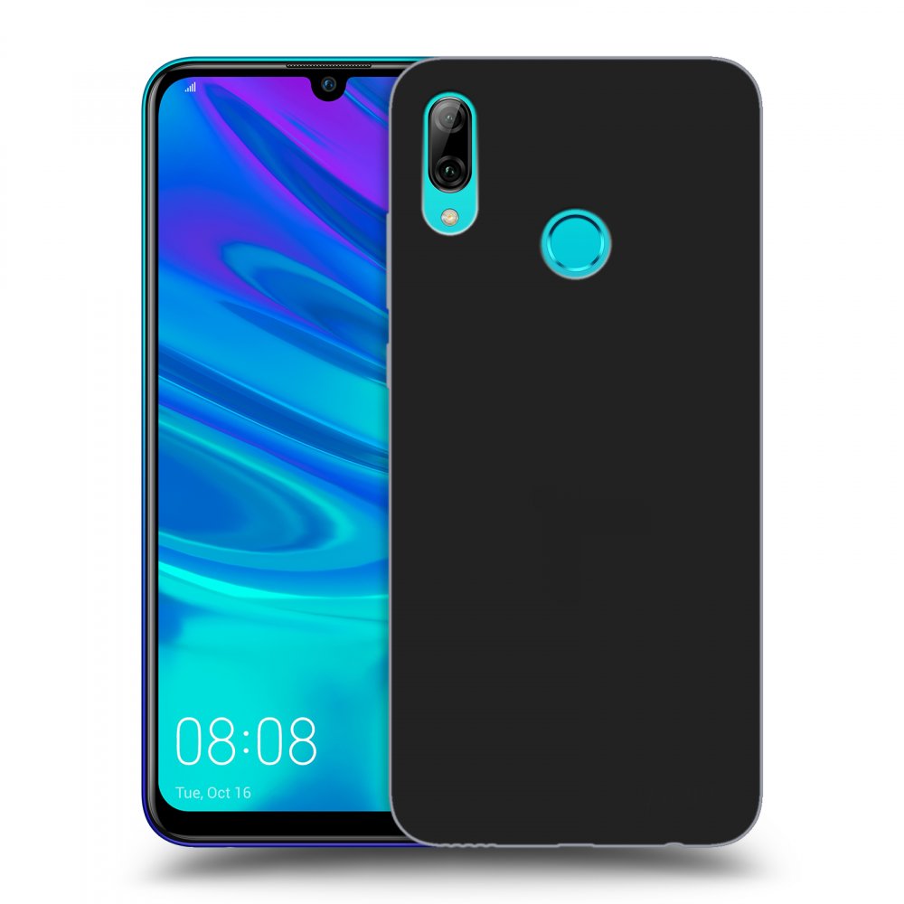 Picasee silikonowe czarne etui na Huawei P Smart 2019 - Clear