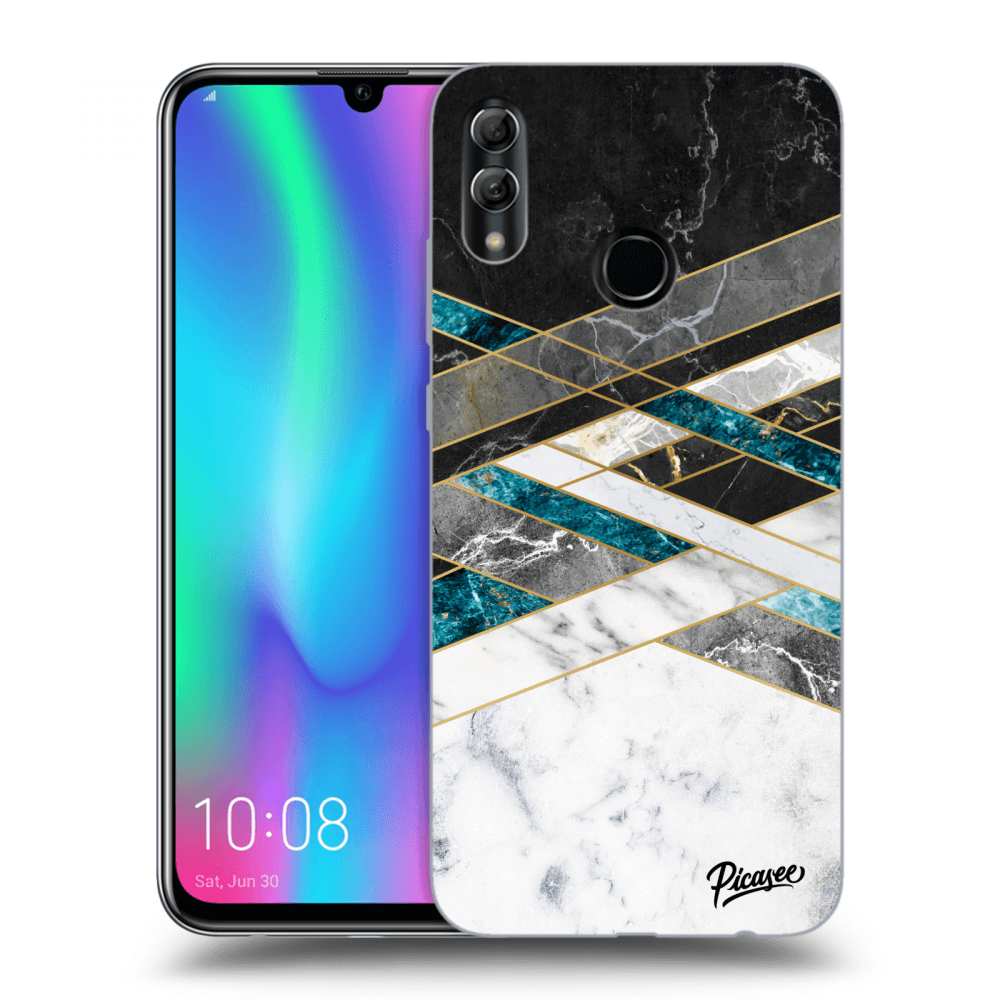 Picasee ULTIMATE CASE pro Honor 10 Lite - Black & White geometry