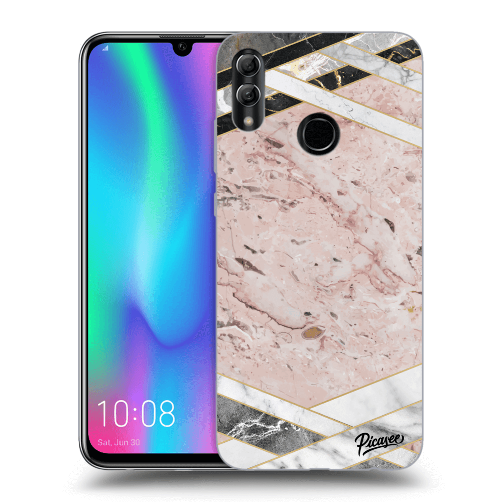Picasee ULTIMATE CASE pro Honor 10 Lite - Pink geometry