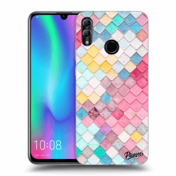 Picasee silikonowe przeźroczyste etui na Honor 10 Lite - Colorful roof