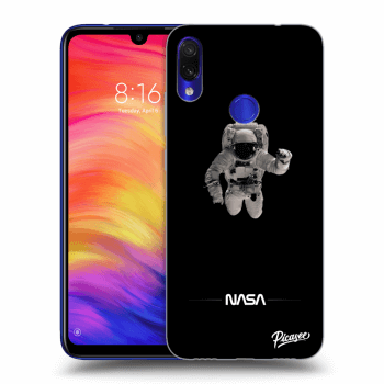 Picasee silikonowe przeźroczyste etui na Xiaomi Redmi Note 7 - Astronaut Minimal