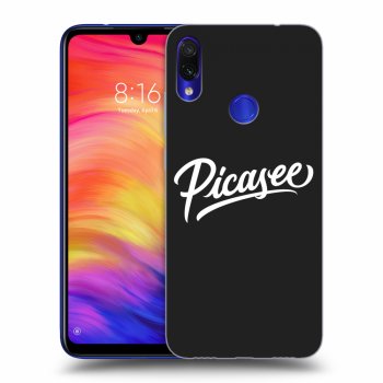 Picasee silikonowe czarne etui na Xiaomi Redmi Note 7 - Picasee - White