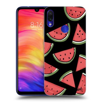 Picasee silikonowe czarne etui na Xiaomi Redmi Note 7 - Melone