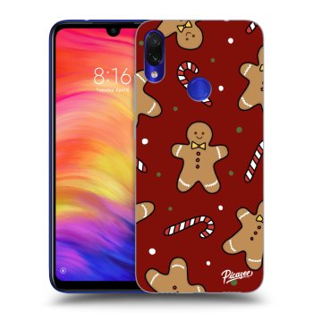 Picasee silikonowe czarne etui na Xiaomi Redmi Note 7 - Gingerbread 2