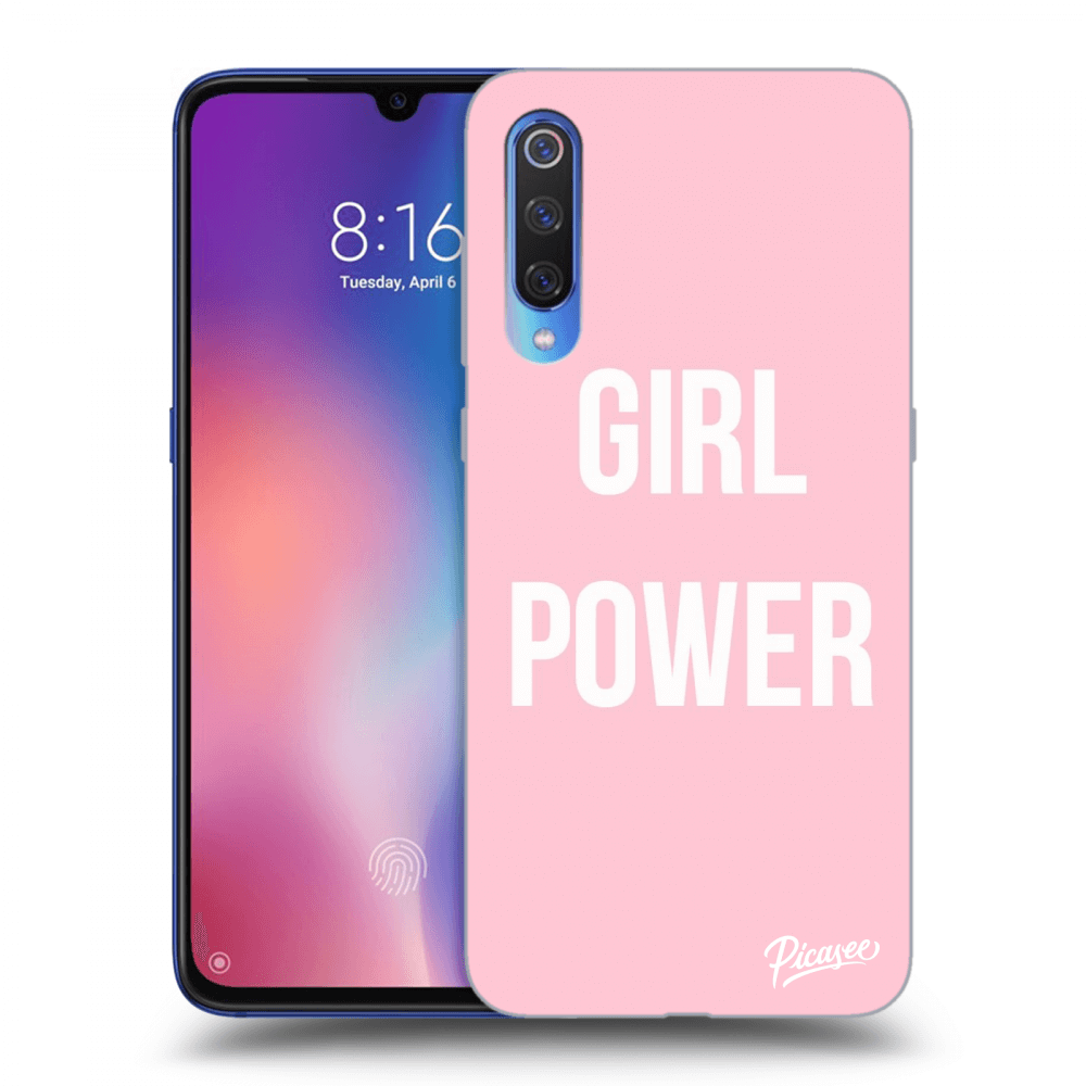 Picasee silikonowe przeźroczyste etui na Xiaomi Mi 9 - Girl power