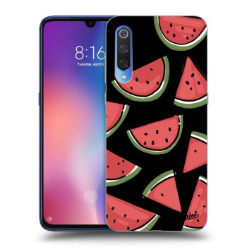 Picasee silikonowe czarne etui na Xiaomi Mi 9 - Melone