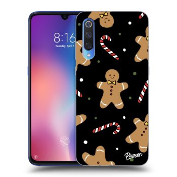 Picasee silikonowe czarne etui na Xiaomi Mi 9 - Gingerbread