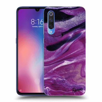 Etui na Xiaomi Mi 9 - Purple glitter