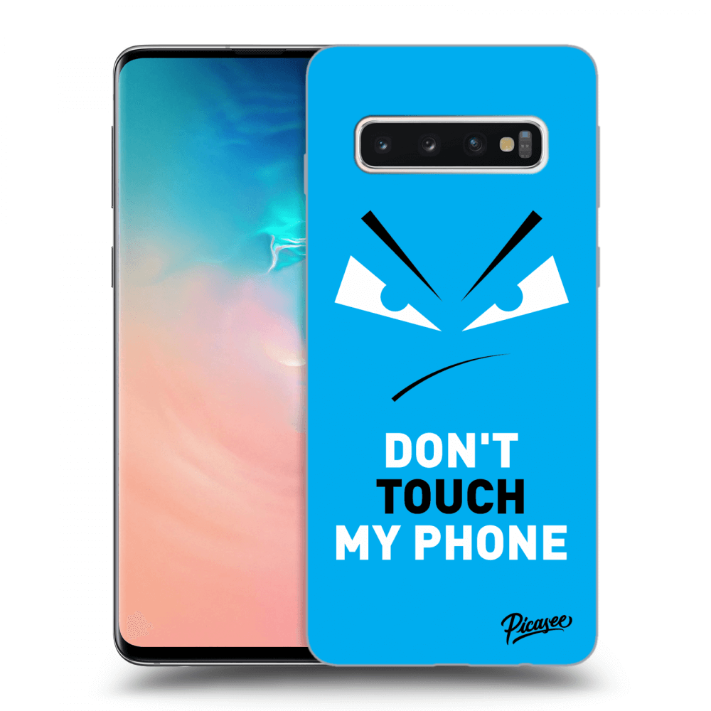 Picasee ULTIMATE CASE pro Samsung Galaxy S10 G973 - Evil Eye - Blue