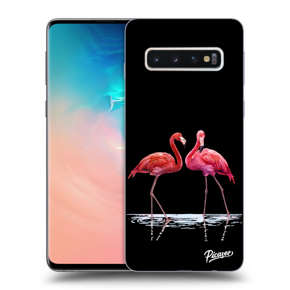 Picasee ULTIMATE CASE pro Samsung Galaxy S10 G973 - Flamingos couple