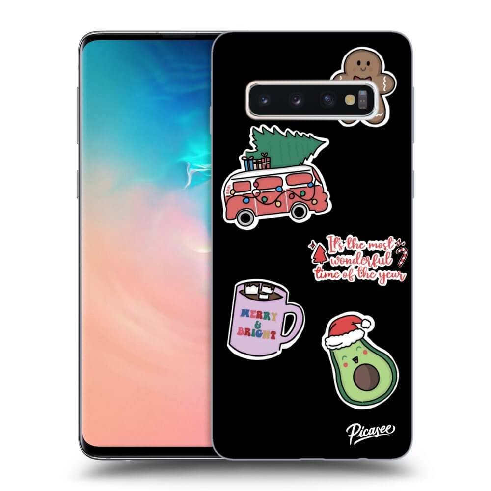 Picasee ULTIMATE CASE pro Samsung Galaxy S10 G973 - Christmas Stickers