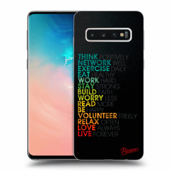 Picasee ULTIMATE CASE pro Samsung Galaxy S10 G973 - Motto life