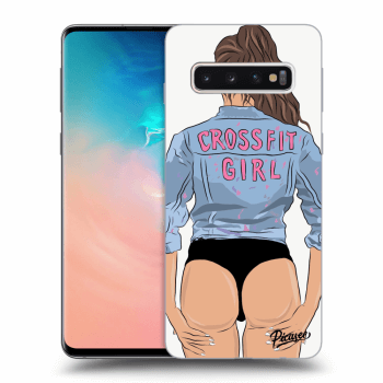 Etui na Samsung Galaxy S10 G973 - Crossfit girl - nickynellow