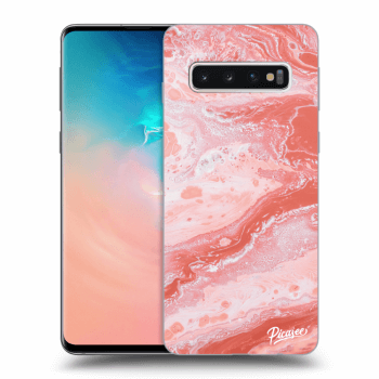 Picasee ULTIMATE CASE pro Samsung Galaxy S10 G973 - Red liquid