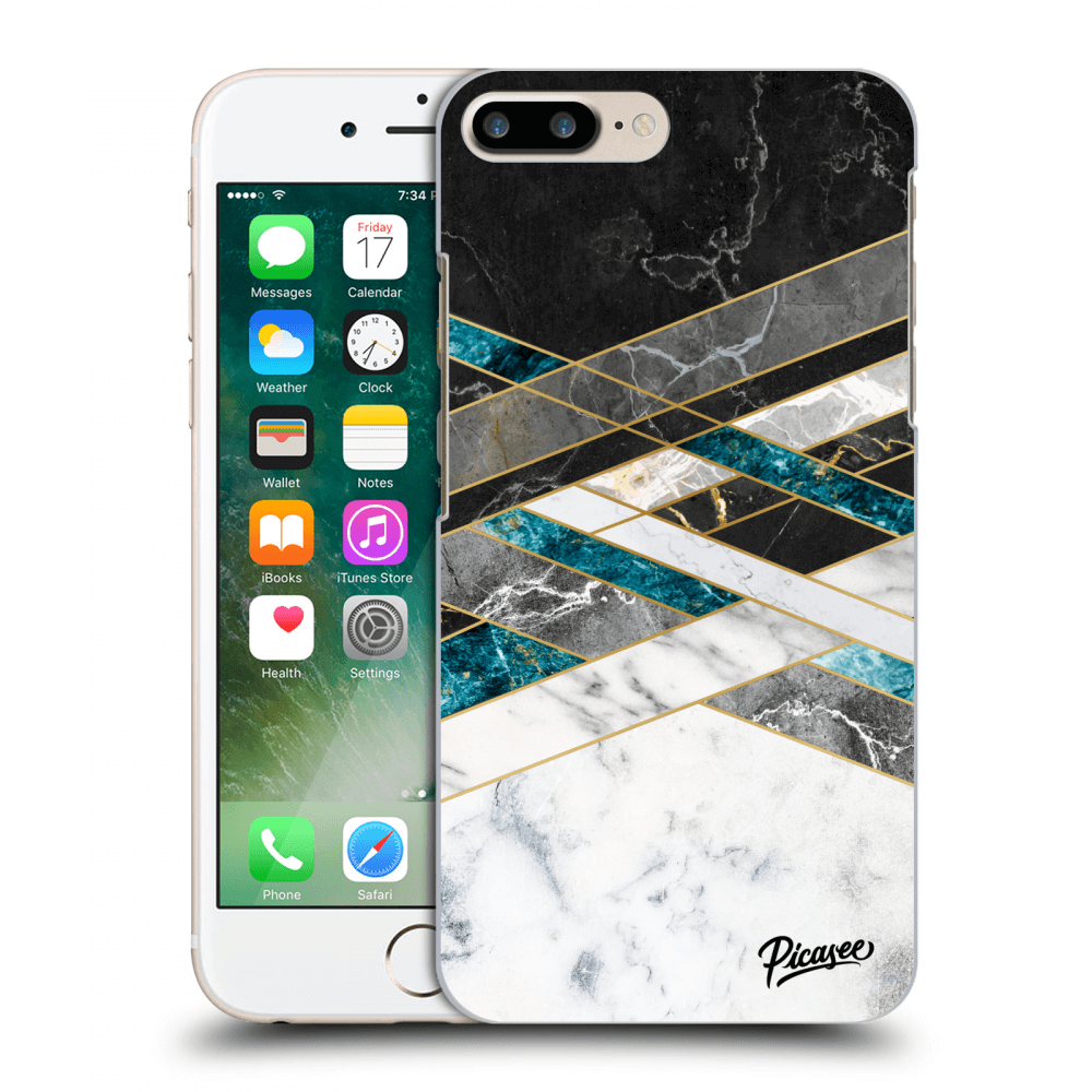 Picasee ULTIMATE CASE pro Apple iPhone 8 Plus - Black & White geometry