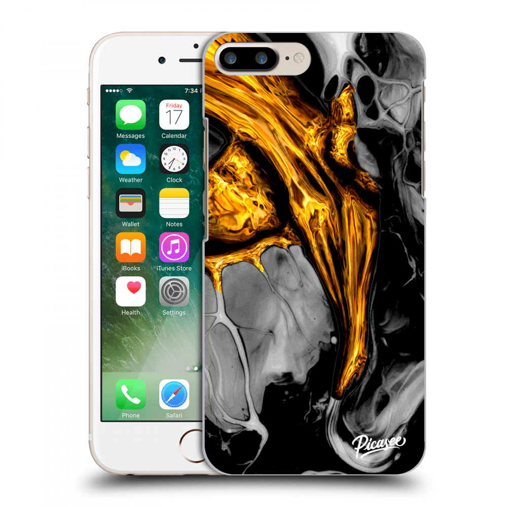 Picasee ULTIMATE CASE pro Apple iPhone 8 Plus - Black Gold