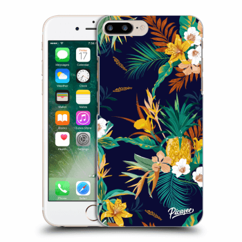 Picasee silikonowe przeźroczyste etui na Apple iPhone 8 Plus - Pineapple Color